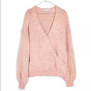 Madewell Faux-Wrap Knit Sweater